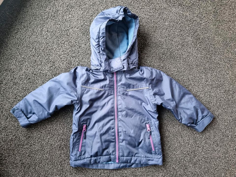 Mädchen Schneejacke Winter Jacke blau pink 86 92 in Wittorf