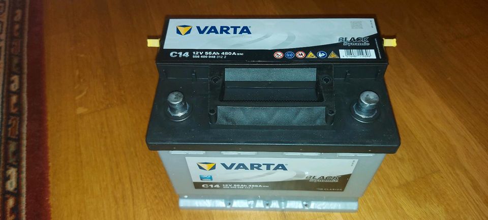 56 Ah neue Autobatterie Varta C14 5564000483122 Black Dynamic 12V