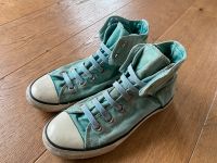 Chucks Converse All Star Klett Gummizug Gr. 35 (3) Türkis Kreis Pinneberg - Wedel Vorschau