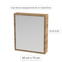 Tiger S-Line Spiegelschrank 60x15x70 cm Chalet Eiche Thüringen - Bad Liebenstein Vorschau