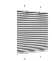Fensterplissee Klemmfix - ohne Bohren- 1 x - 90 x 130 - grau- Dithmarschen - Tellingstedt Vorschau