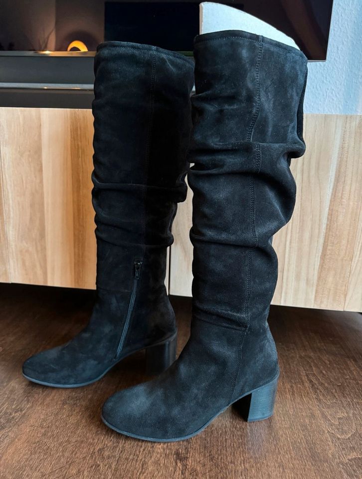 Stiefel Marc O‘Polo schwarz Wildleder neu mit Etikett 6 39 in Berlin