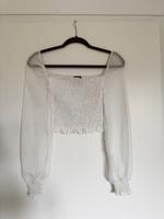 Weiße Bluse Cropped Bayern - Lautertal Vorschau