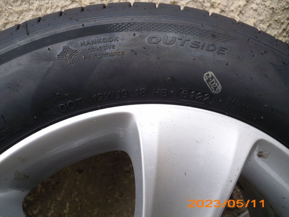 4 Sommerräder 215/60 R16-H neu, auf gebr. Alu-Felgen 7Jx16H2 ET45 in Neuenstadt