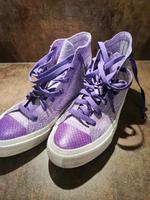 Converse Allstar Chucks lila weiß high Brandenburg - Wustermark Vorschau
