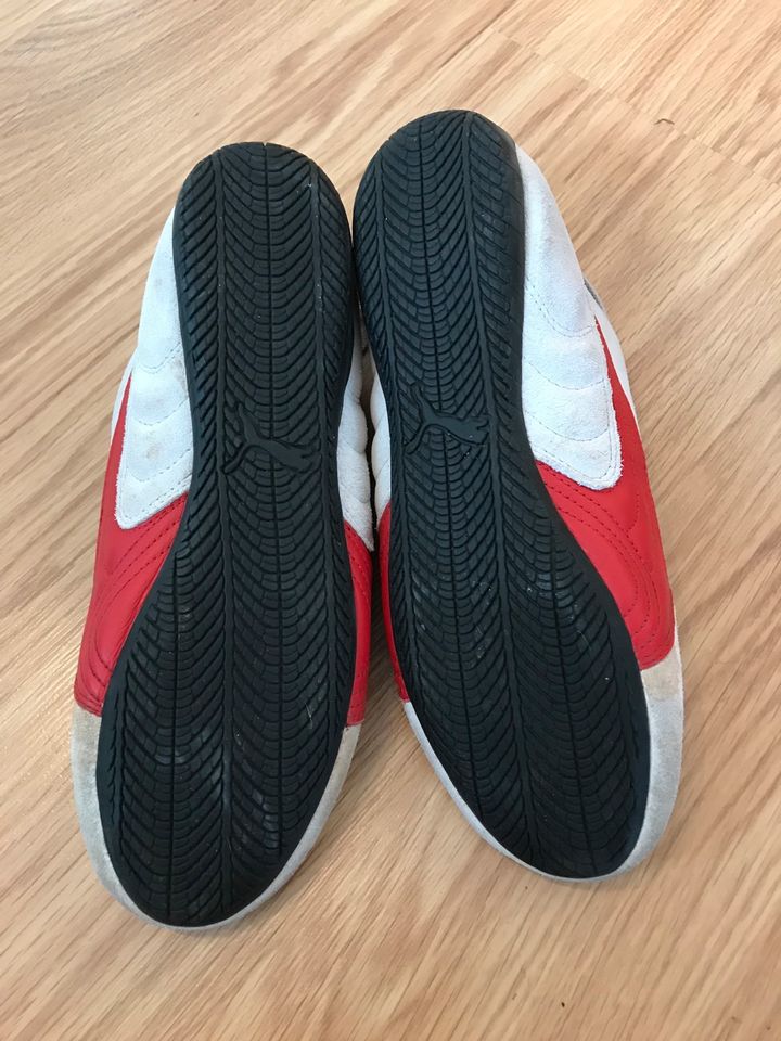 PUMA Speed Cat SD, Sneaker, weiß rot, kaum getragen, Gr. 40 in Hannover