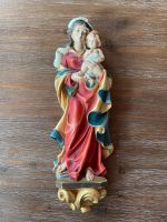 Südtiroler Madonna Holz Holzschnitzfigur Mutter Gottes mit Kind Bayern - Hirschau Vorschau