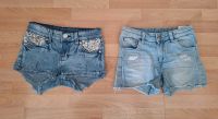 Mädchen Jeansshorts kurze Jeans Größe 128 H&M + YFK mit Pailetten Sachsen - Oederan Vorschau