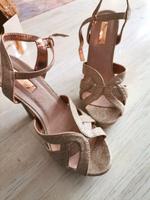 Goldene Plateau high heels Gold 38 echt Leder Dirndl Bayern - Straubing Vorschau