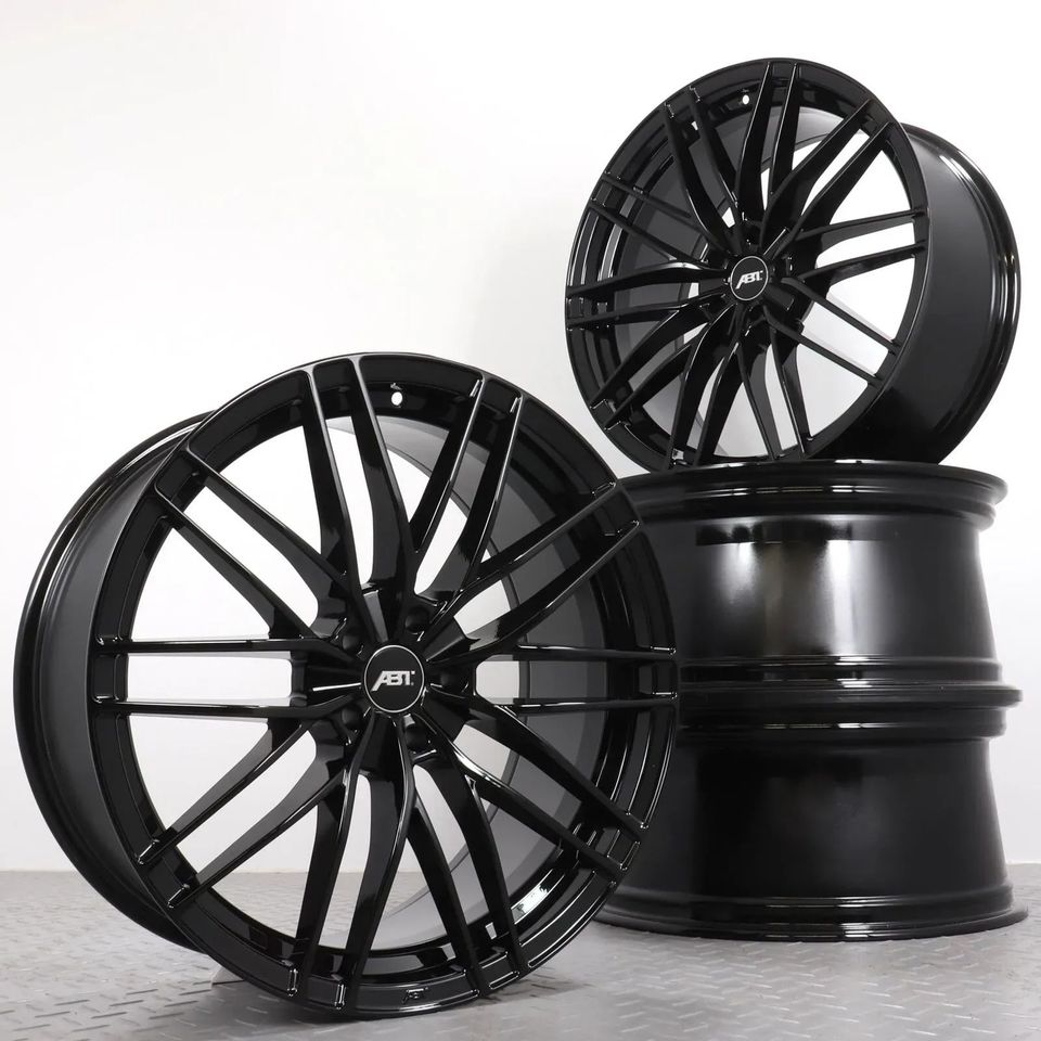 Alufelgen ABT HR21 Audi A4 Allroad A6 S6 A7 S7 RS7 A8 S8 Q5 SQ5 Q7 SQ7 VW Touareg 21Zoll Original Felgen FHR12195301266GB 9,5x21 ET30 5x112 Glossy Black NEU in Gefell