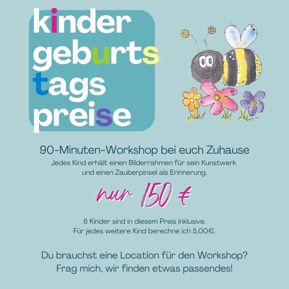 Kindergeburtstage WORKSHOPS in Duisburg