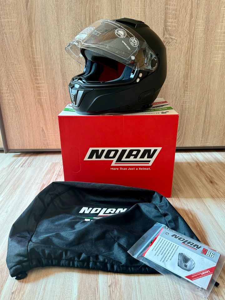 Motorradhelm Nolan N86 (matt-schwarz) in Original-Verpackung in Swisttal