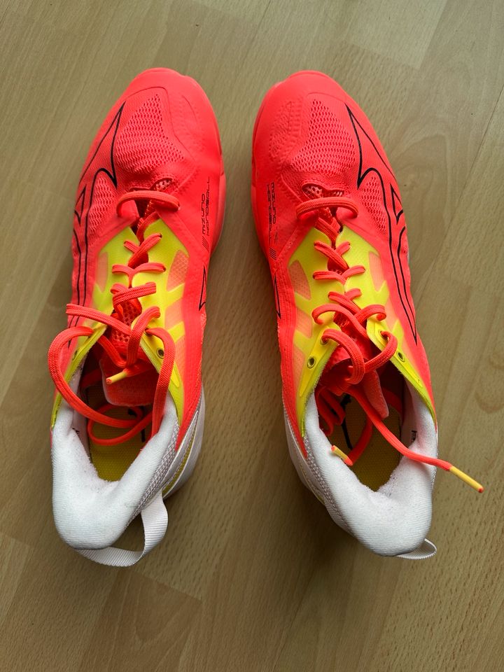 Hallenhandball Schuhe neuwertig Mizuno Enerzy Größe 44 in Suthfeld 