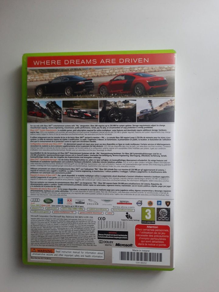 Forza Motorsport 3 (Microsoft Xbox 360, 2009) Bundle Copy in Worms