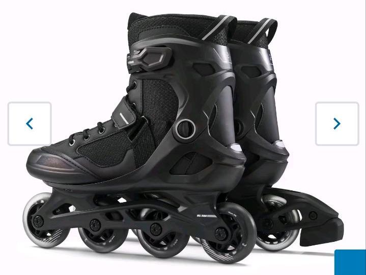 Inline-Skates Fitness FIT 100 Damen/Herren schwarz/silber  Gr.46 in Freisbach