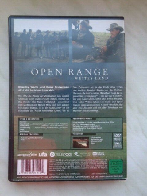 Open Rance, weites Land DVD, Kevin Costner, neuwertig in Staßfurt