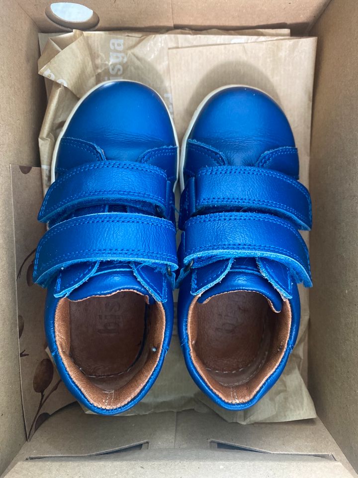 Bisgaard Lederschuhe Sneaker knallblau cobalt blau Gr 25 wie NEU in Köln