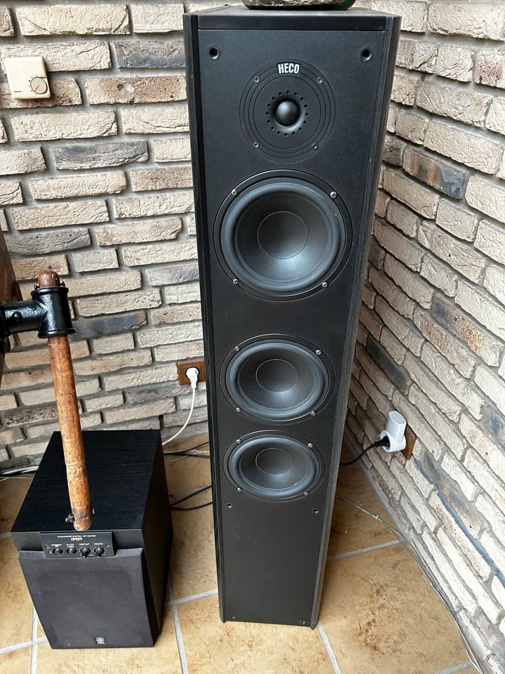 JVC Verstärker + Yamaha Subwoofer + Heco 5.1 Boxen in Bramsche