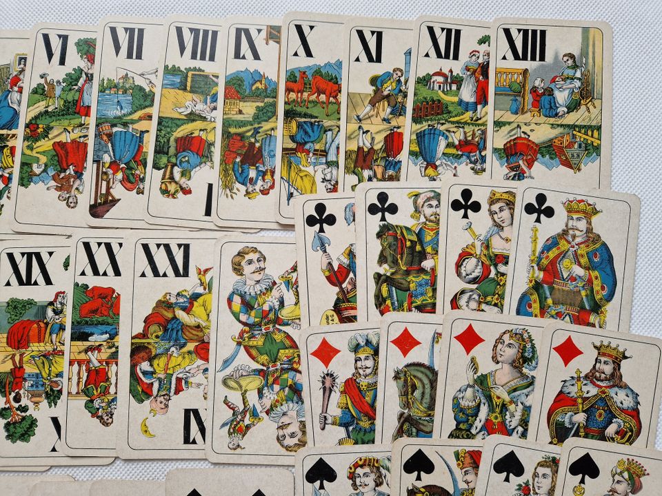 Allerfeinste Tarok 54 Blatt ASS Tarock Kartenspiel um 1920s-1930s in Kurort Seiffen