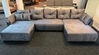 Sofa Couch U- Form grau XXL- Wohnlandschaft Möbel Outlet Hütte Niedersachsen - Georgsmarienhütte Vorschau