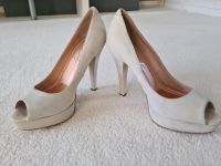 NEU Miss Sixty Plateau High Heels Peeptoe Gr 37 grau beige natur Berlin - Pankow Vorschau