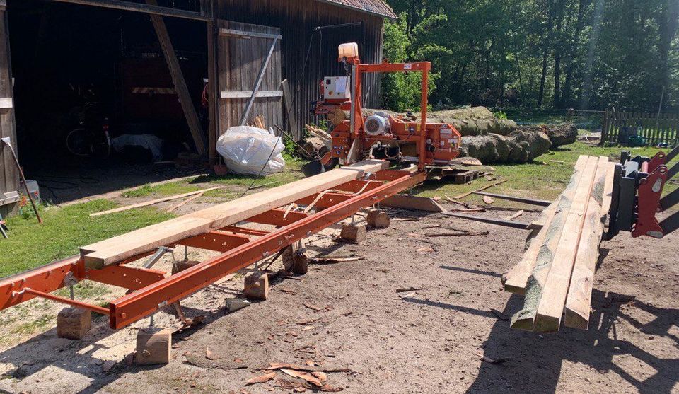 Lohnschnitt Sägewerk Sägegatter mobiles Sägewerk in Bienenbüttel