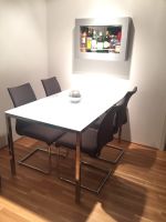 Ikea Torsby mit 4 Freischwinger-Stühlen in anthrazit Frankfurt am Main - Gutleutviertel Vorschau