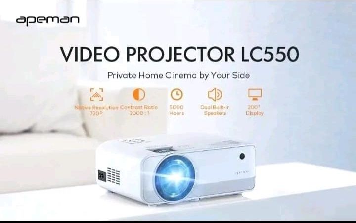 Apeman Wifi Wireless Mini LED Projektor LC550 Heimkino Beamer HD in Hamburg