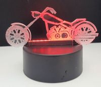 LED Acrylbild Nachtlicht Motorrad inkl. 4 Farben umschaltbar Niedersachsen - Weyhe Vorschau