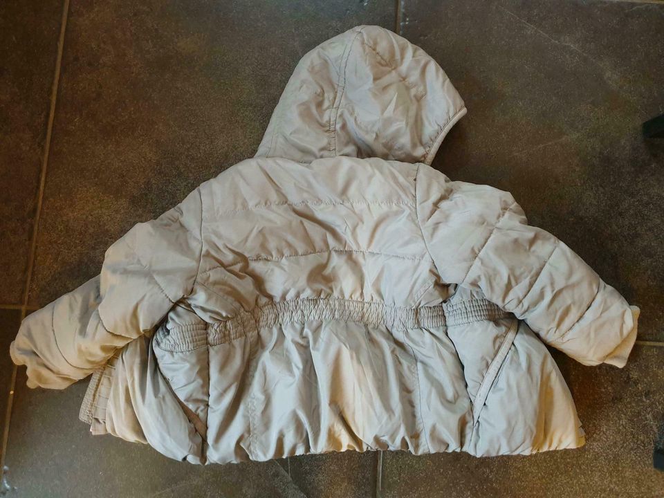 Kinder Winterjacke mit Teddyfutter von sOliver, Gr. 92, grau in Schöneck