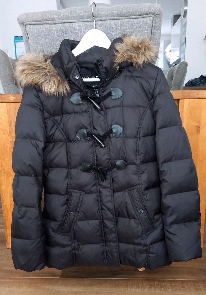 S.oliver Daunen Jacke Mantel, schwarz, Gr. 36, wie neu in Iffezheim