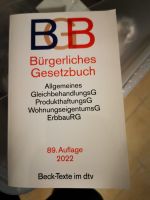 BGB Bürgerliches Gesetzbuch 89. Auflage 2022 Bayern - Chieming Vorschau