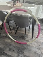 Hula Hoop Reifen 1,2KG weiß pink Düsseldorf - Hafen Vorschau