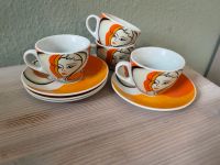 4er Set Espresso Tassen orange Frau Silhouette 70er Jahre Design Elberfeld - Elberfeld-West Vorschau