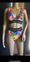 Bikini NEU mit Etikett buntes Muster/ transparenter Bund Hessen - Büdingen Vorschau