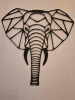 Elefant Kopf Laser Cut Deko Schwarz lackiert holz Bayern - Windorf Vorschau