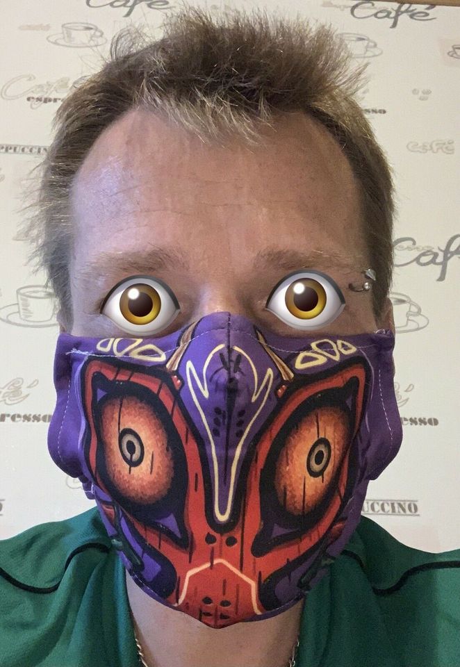 Zelda Majorask Mask Gesichtsmaske Mundschutz Karneval in Südlohn