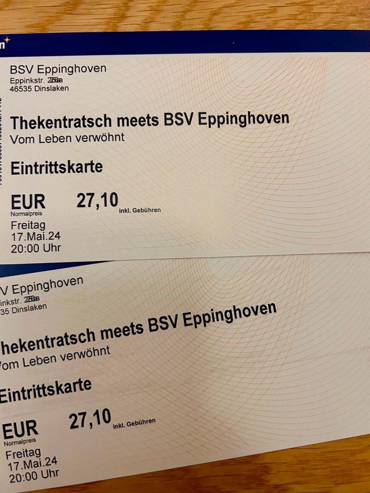 Eintrittskarten: Thekentratsch meets BSV Eppinghoven Dinslaken in Dinslaken