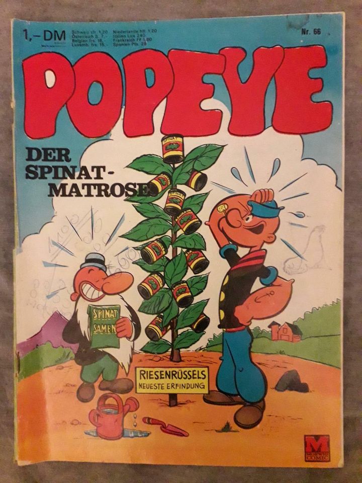 5 Comic Popeye 66,Wickie12,Mr. Magoo12, Kalle20 u. Sammelband in Bremen