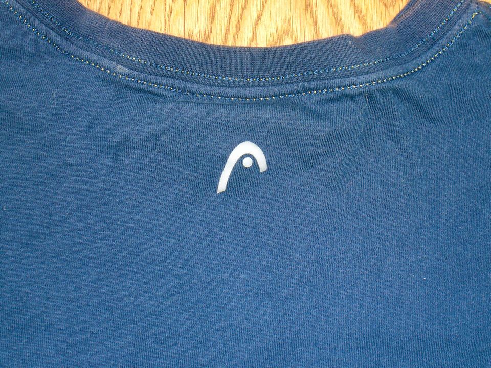 Orig. * Head * Tennis T shirt blau Logo-Print neon gelb Gr. 140 in Melle