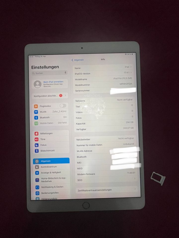 iPad Pro (10,5 Zoll) 256 GB in Berlin