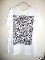 Escada Kurzarm T-Shirt weiß/schwarzer Leo Druck Berlin - Mitte Vorschau