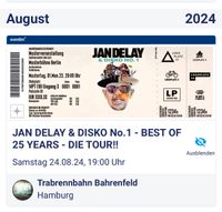 Jan Delay  2 Tickets 24.08.24 Trapprennbahn Hamburg Hannover - Vahrenwald-List Vorschau