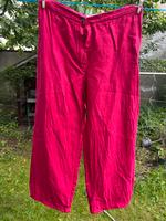 Leinen - Hose rot Gr 42/44 von Olsen Harburg - Hamburg Eißendorf Vorschau