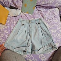 S Blau Shorts kurze Hose Hotpants Taille Vintage Jeans Dick Rheinland-Pfalz - Alsheim Vorschau