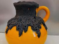 Roth Keramik Vase gelb Fat Lava West Germany vintage Hessen - Weilrod  Vorschau