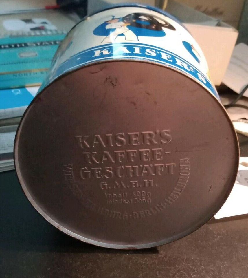 Alte Blechdose Kaiser's feines Gebäck ca 125mm in Scheden