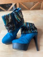 Stiefelette mit Plateau, blau, Größe 38 Bayern - Obernburg Vorschau