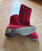 Tamaris Stiefel Stiefletten Wildleder rot 37 Bayern - Willanzheim Vorschau