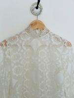 Hochzeit Heirat Oberteil Spitze Braut weiß ivory H&M 38 M Köln - Nippes Vorschau